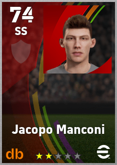 Jacopo Manconi — SS, OVR 74, MAX 74