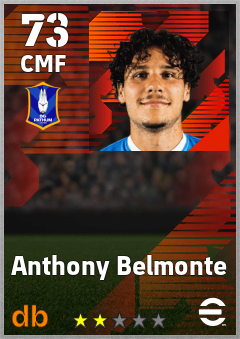 Anthony Belmonte — CMF, OVR 73, MAX 73