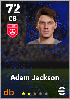 Adam Jackson — CB, OVR 72, MAX 72