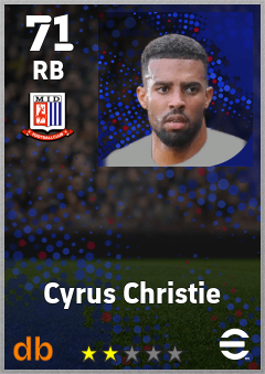 Cyrus Christie — RB, OVR 71, MAX 71