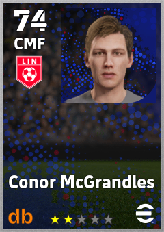 Conor McGrandles — CMF, OVR 74, MAX 74