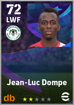 Jean-Luc Dompe — LWF, OVR 72, MAX 72