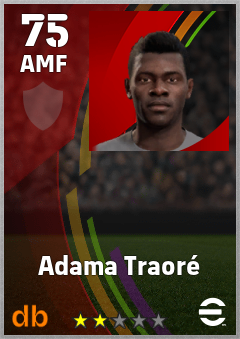 Adama Traoré eFootball player card