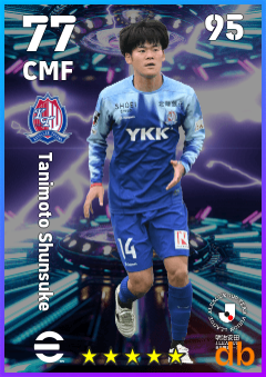 Tanimoto Shunsuke — CMF, OVR 77, MAX 95