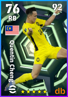 Quentin Cheng — RB, OVR 76, MAX 92
