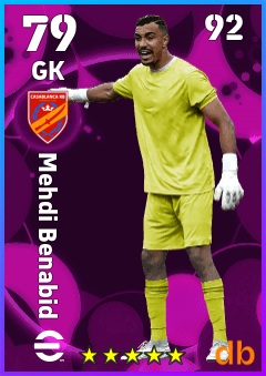 Mehdi Benabid — GK, OVR 79, MAX 92