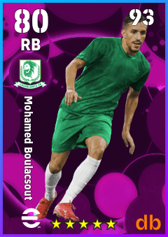 Mohamed Boulacsout — RB, OVR 80, MAX 93