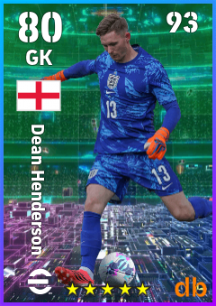 Dean Henderson — GK, OVR 80, MAX 93