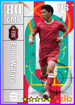 Endo Wataru — CMF, OVR 80, MAX 80