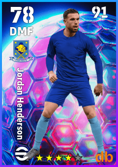 Jordan Henderson — DMF, OVR 78, MAX 91
