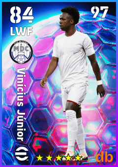 Vinícius Júnior — LWF, OVR 84, MAX 97