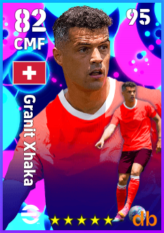 Granit Xhaka — CMF, OVR 82, MAX 95