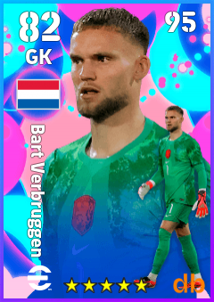 Bart Verbruggen — GK, OVR 82, MAX 95