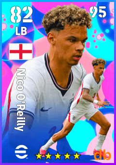 Nico O'Reilly — LB, OVR 82, MAX 95