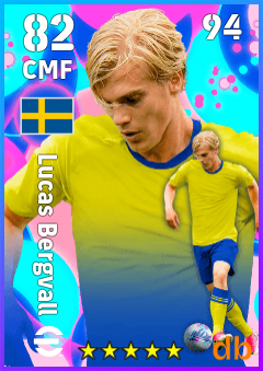 Lucas Bergvall — CMF, OVR 82, MAX 94