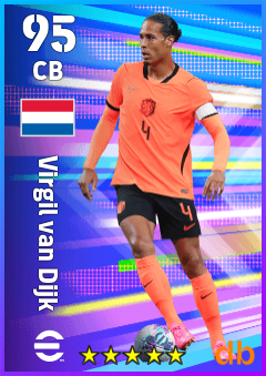 Virgil van Dijk — CB, OVR 95, MAX 95