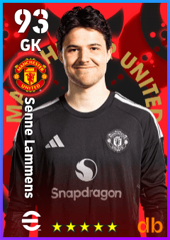 Senne Lammens — GK, OVR 93, MAX 93