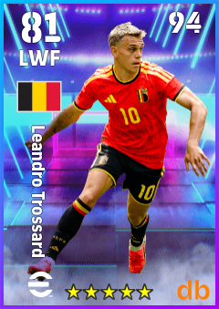 Leandro Trossard — LWF, OVR 81, MAX 94