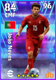 João Neves — CMF, OVR 84, MAX 96