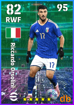 Riccardo Orsolini — RWF, OVR 82, MAX 95