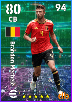 Brandon Mechele — CB, OVR 80, MAX 94