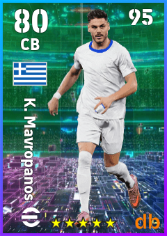 K. Mavropanos — CB, OVR 80, MAX 95