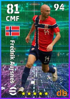 Fredrik Aursnes — CMF, OVR 81, MAX 94