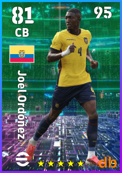 Joel Ordóñez — CB, OVR 81, MAX 95