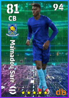 Mamadou Sarr — CB, OVR 81, MAX 94
