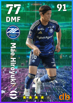 Mae Hiroyuki — DMF, OVR 77, MAX 91