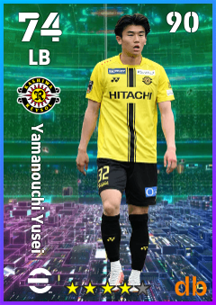 Yamanouchi Yusei — LB, OVR 74, MAX 90