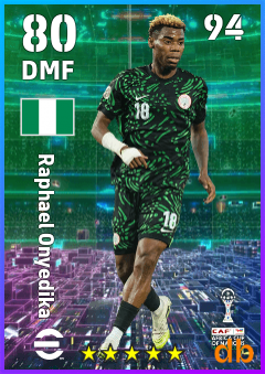 Raphael Onyedika — DMF, OVR 80, MAX 94