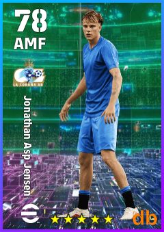 Jonathan Asp Jensen — AMF, OVR 78, MAX 78