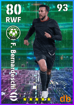 F. Bernardeschi — RWF, OVR 80, MAX 93