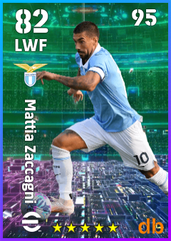 Mattia Zaccagni — LWF, OVR 82, MAX 95