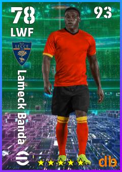 Lameck Banda — LWF, OVR 78, MAX 93