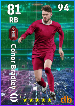 Conor Bradley — RB, OVR 81, MAX 81