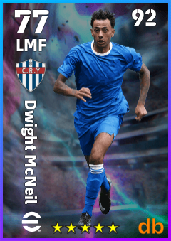 Dwight McNeil — LMF, OVR 77, MAX 92
