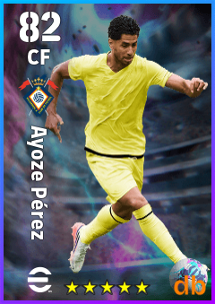 Ayoze Pérez — CF, OVR 82, MAX 82