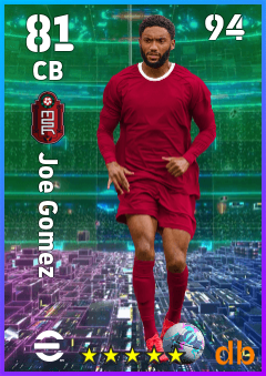 Joe Gomez — CB, OVR 81, MAX 81