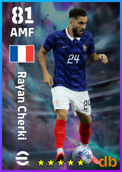 Rayan Cherki — AMF, OVR 81, MAX 81