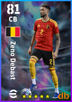 Zeno Debast — CB, OVR 81, MAX 81