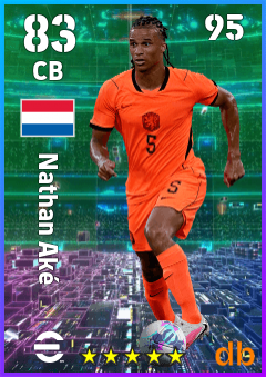Nathan Aké — CB, OVR 83, MAX 95