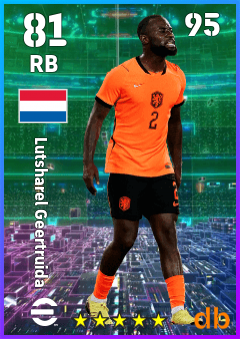 Lutsharel Geertruida eFootball player card