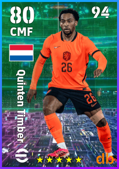 Quinten Timber eFootball player card