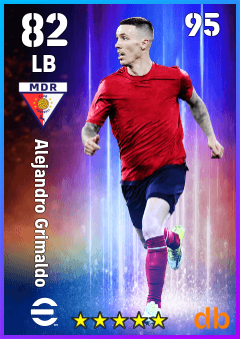 Alejandro Grimaldo — LB, OVR 82, MAX 95