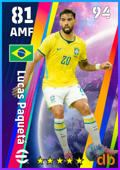 Lucas Paquetá — AMF, OVR 81, MAX 94