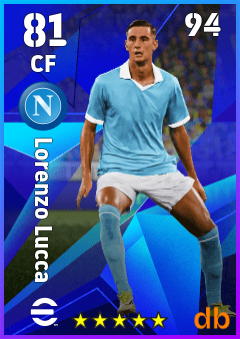 Lorenzo Lucca — CF, OVR 81, MAX 94