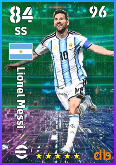 Lionel Messi — SS, OVR 84, MAX 96