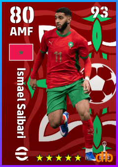 Ismael Saibari — AMF, OVR 80, MAX 93